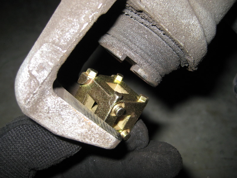 Replacing rear honda accord brake pad #1