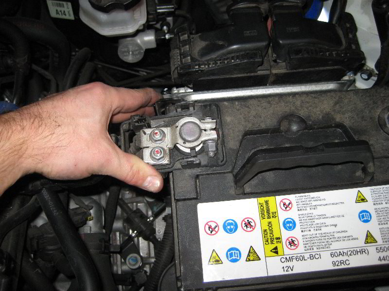 How to change the 12 volt car battery in the engine bay of a 1st 