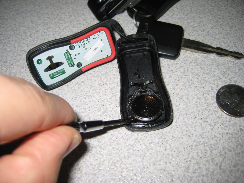How to change battery in nissan versa key fob #4