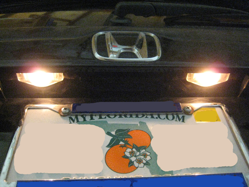 pilot license plate light