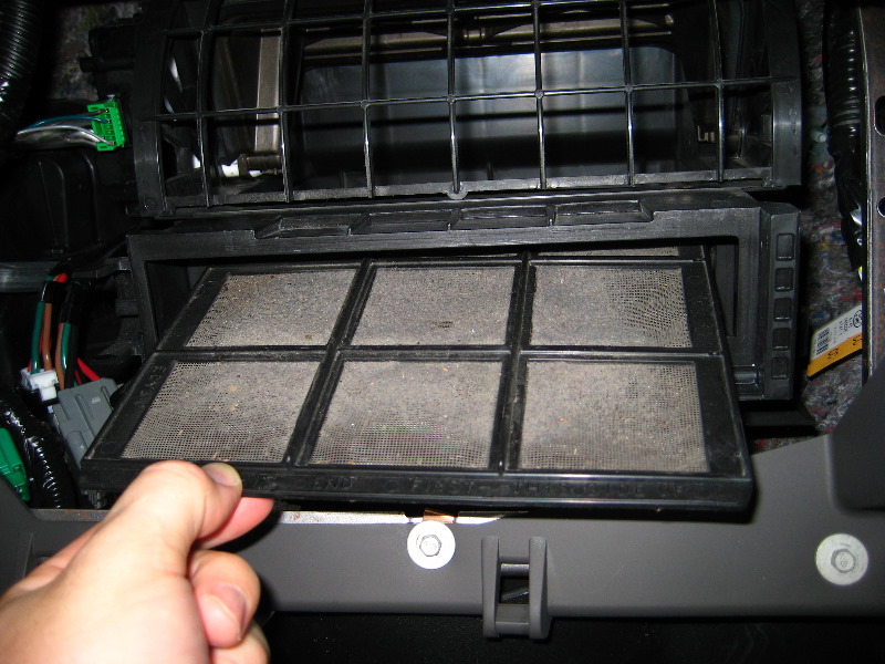 Where is the cabin air filter in a ford edge #8