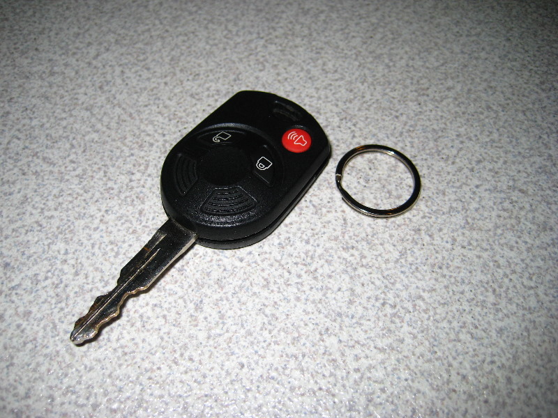 Replacing batteries in ford key fob #1