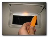 2013-2016-Nissan-Pathfinder-Vanity-Mirror-Light-Bulb-Replacement-Guide-004